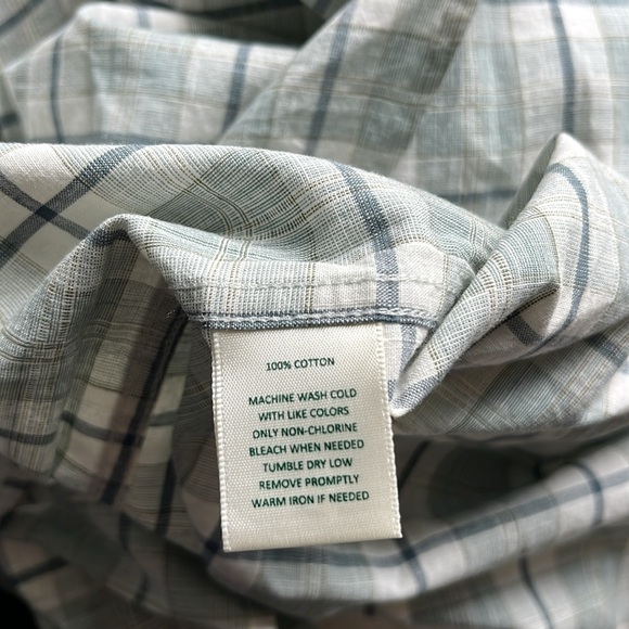 🆕 Duck Head Men’s Shirt Short Sleeve Plaid 100% Cotton Size Medium - Picture 6 of 6